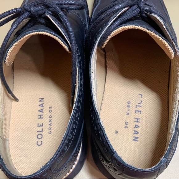 Cole Haan Men’s Grand 05 Black Wingtip Lace Up Oxfords, 8.5M, EUC - Picture 7 of 8
